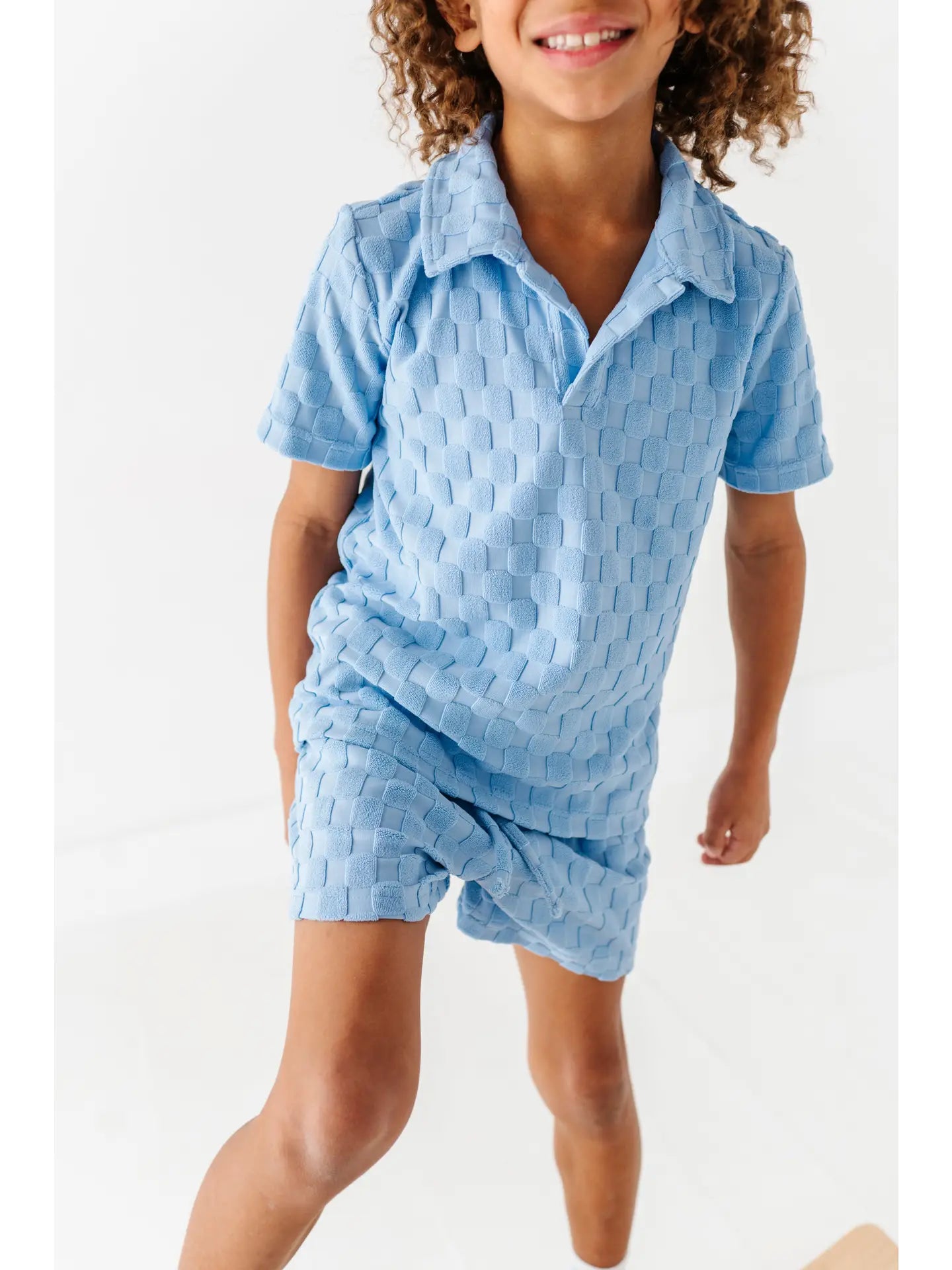 Coastal Blue | TERRY CHECK SET