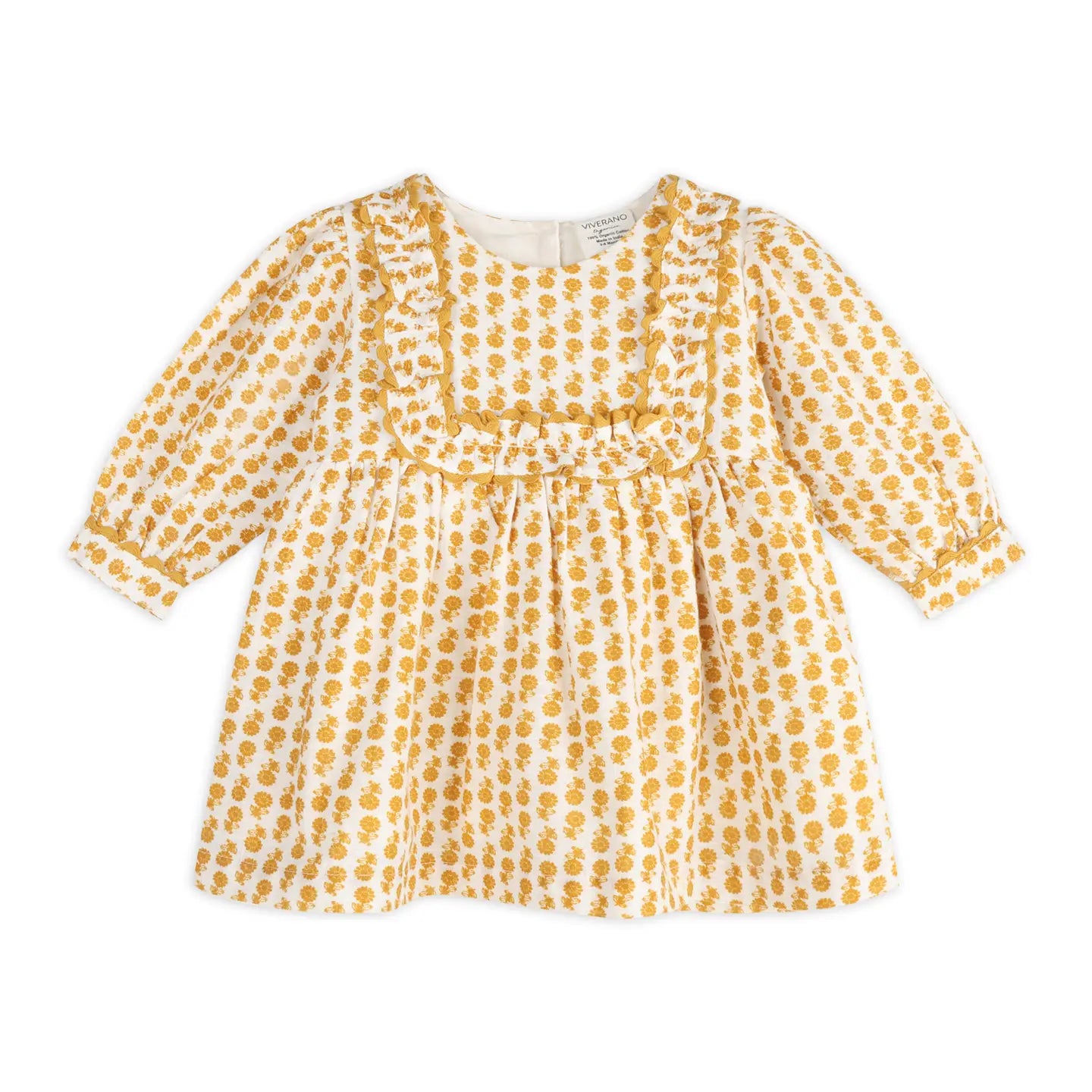 Yellow Matilda Floral Dress & Bloomer Set