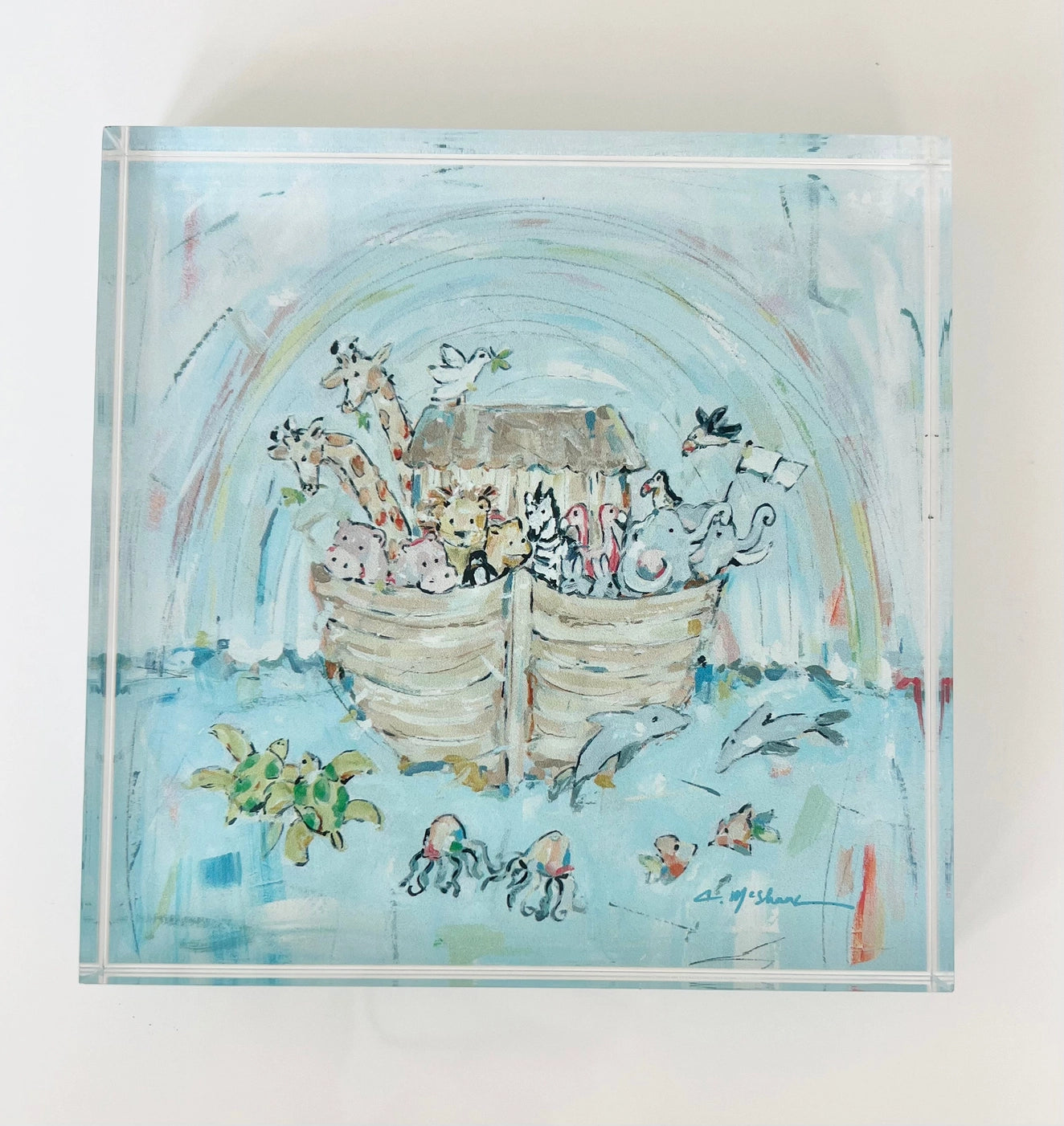 "Noah's Arks III" acrylic blocks