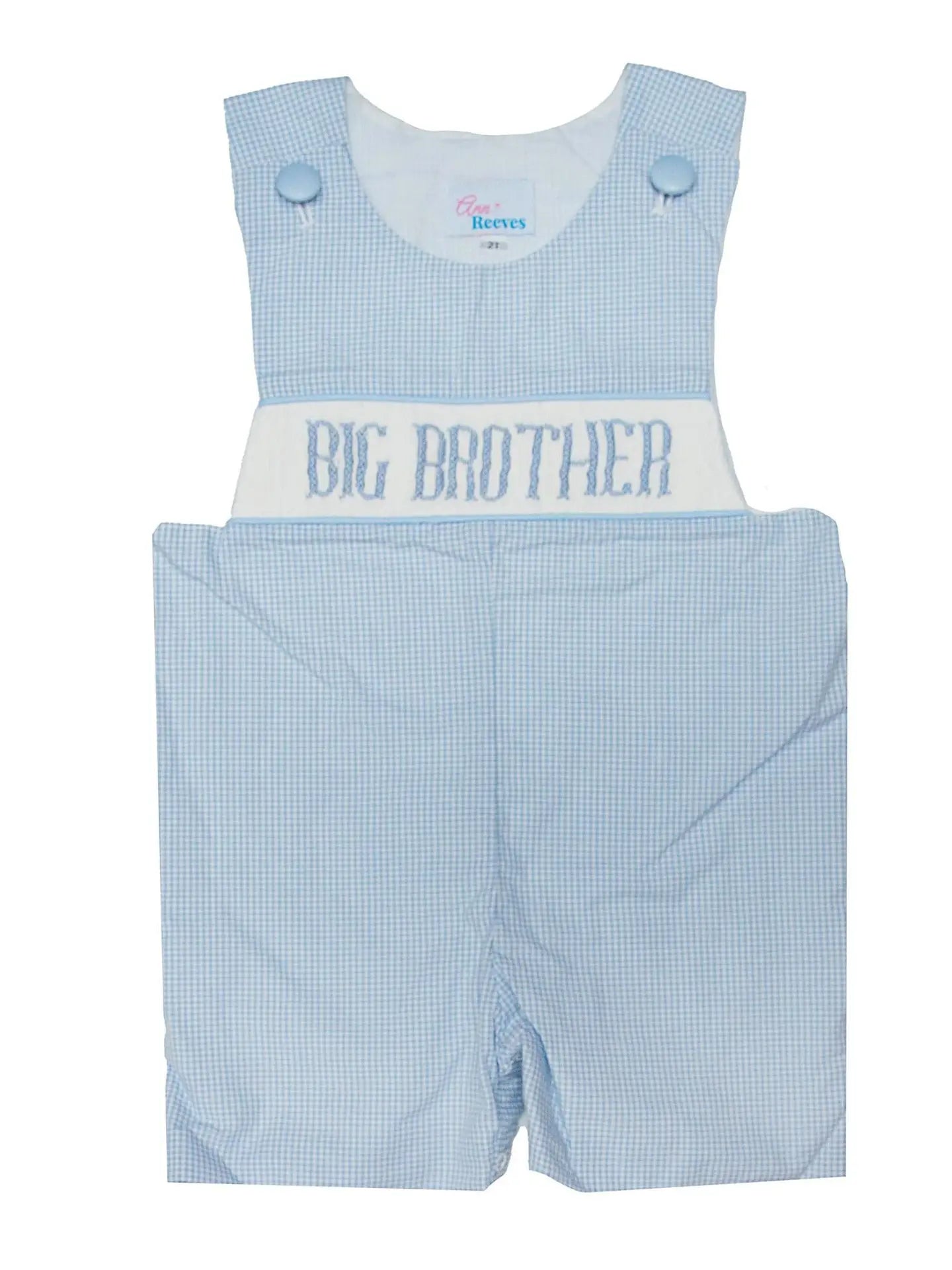 Big Brother - Blue Gingham Jon Jon