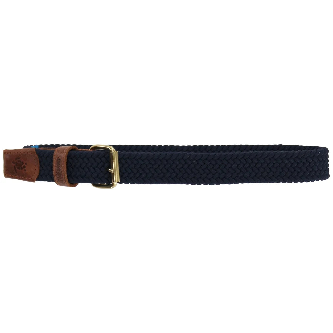Navy Braided Belt