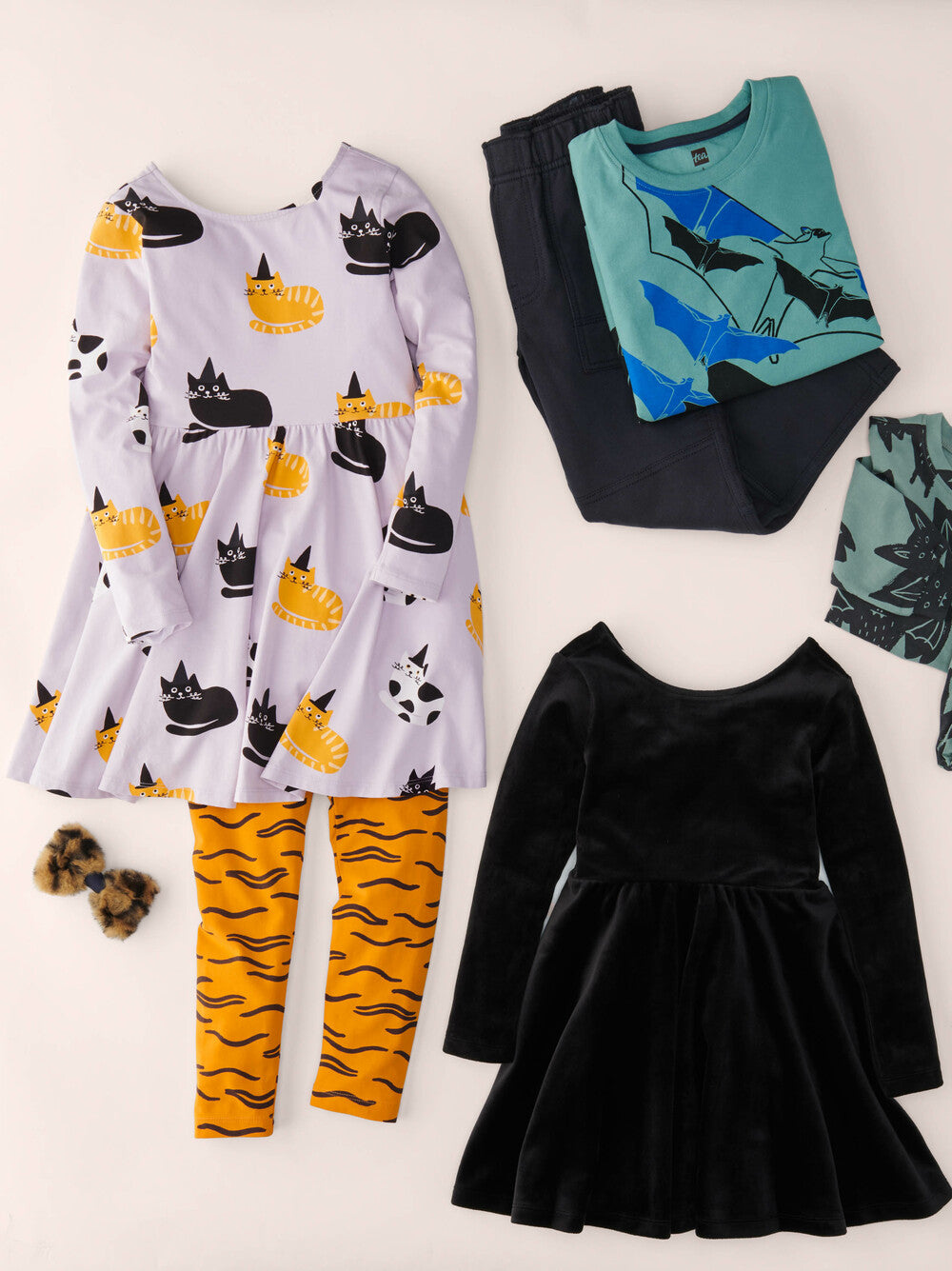 Pink Cats in Hats Printed Ballet Dress