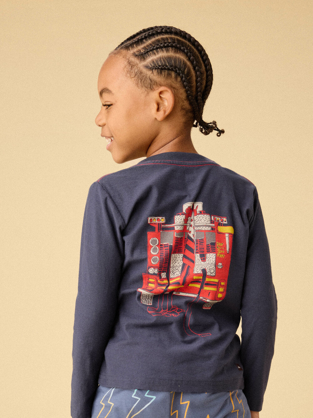 Indigo 2-Sided Firetruck LS Tee