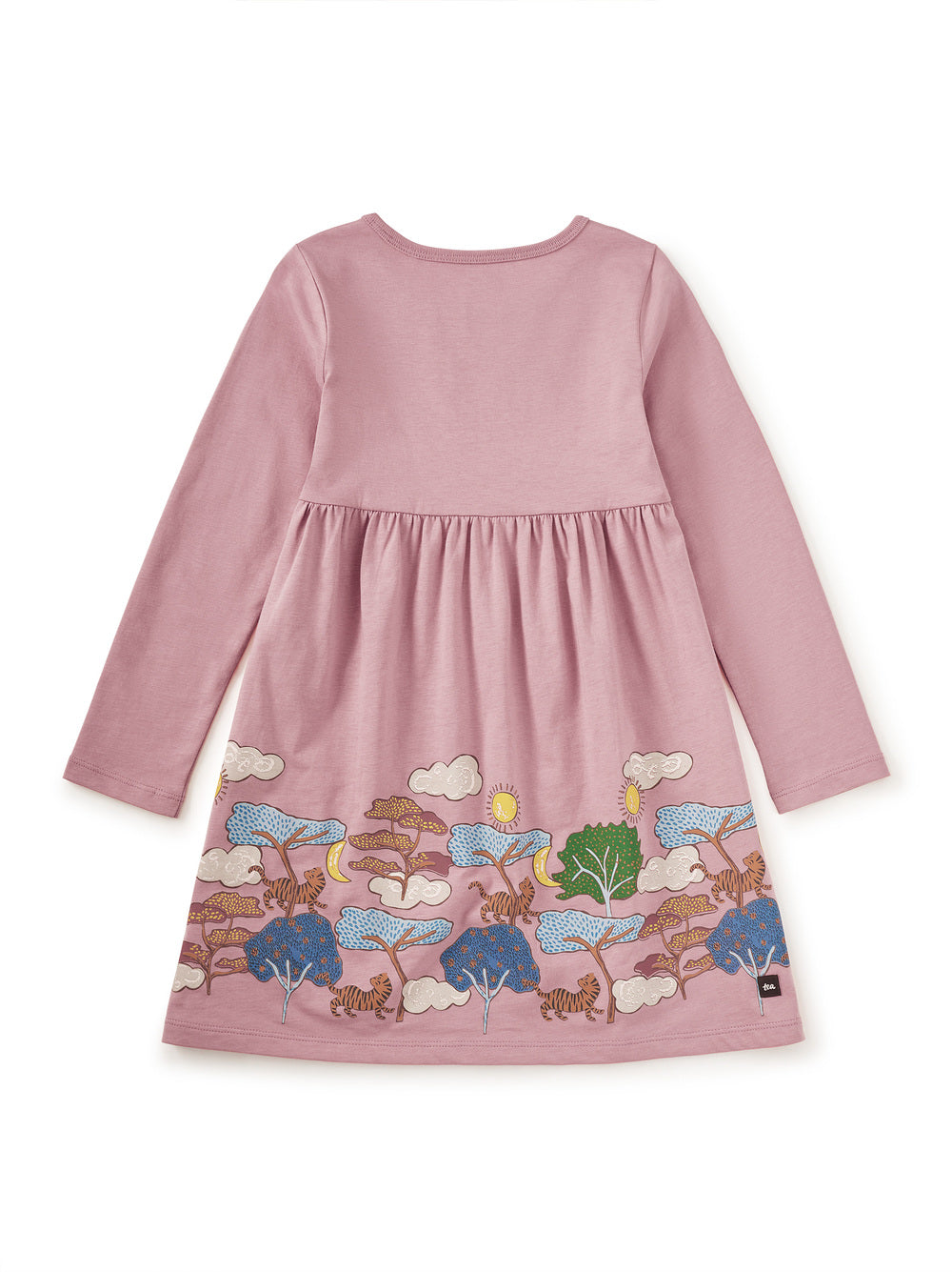 Pink Tiger Story Skirted Dress