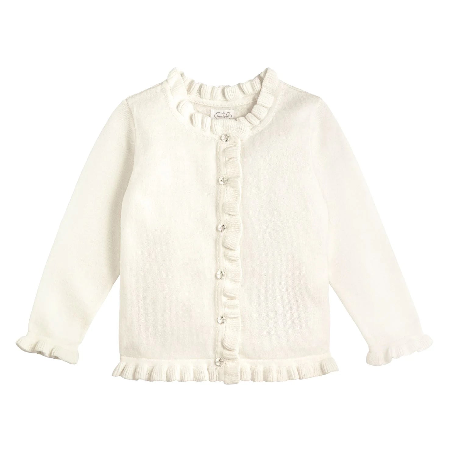 Ivory Ruffle Cardigan