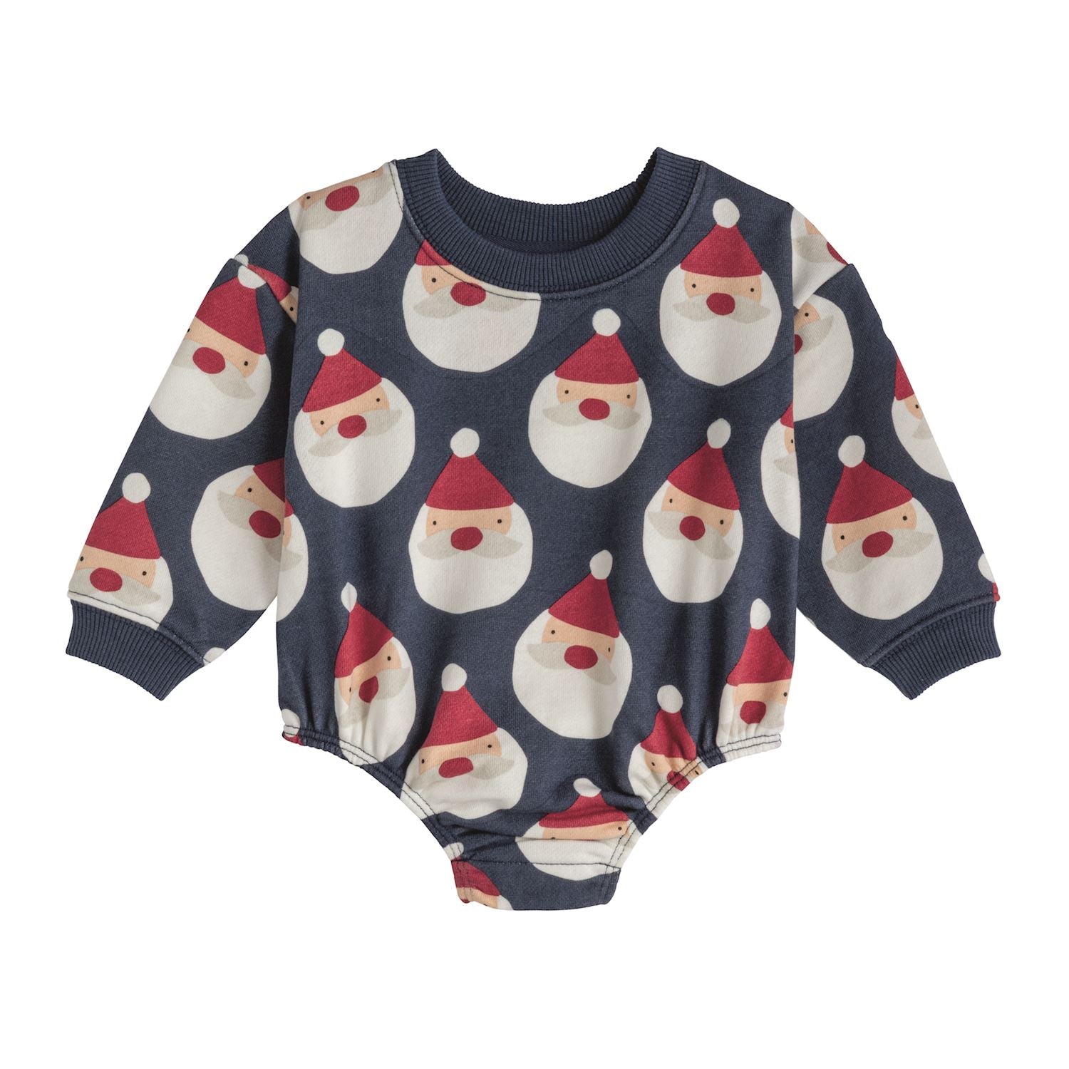 Santa Print SS Bubble