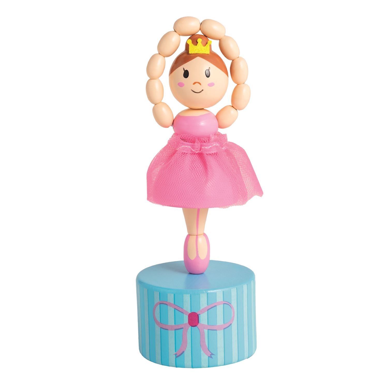 Pink Ballerina Wooden Toy