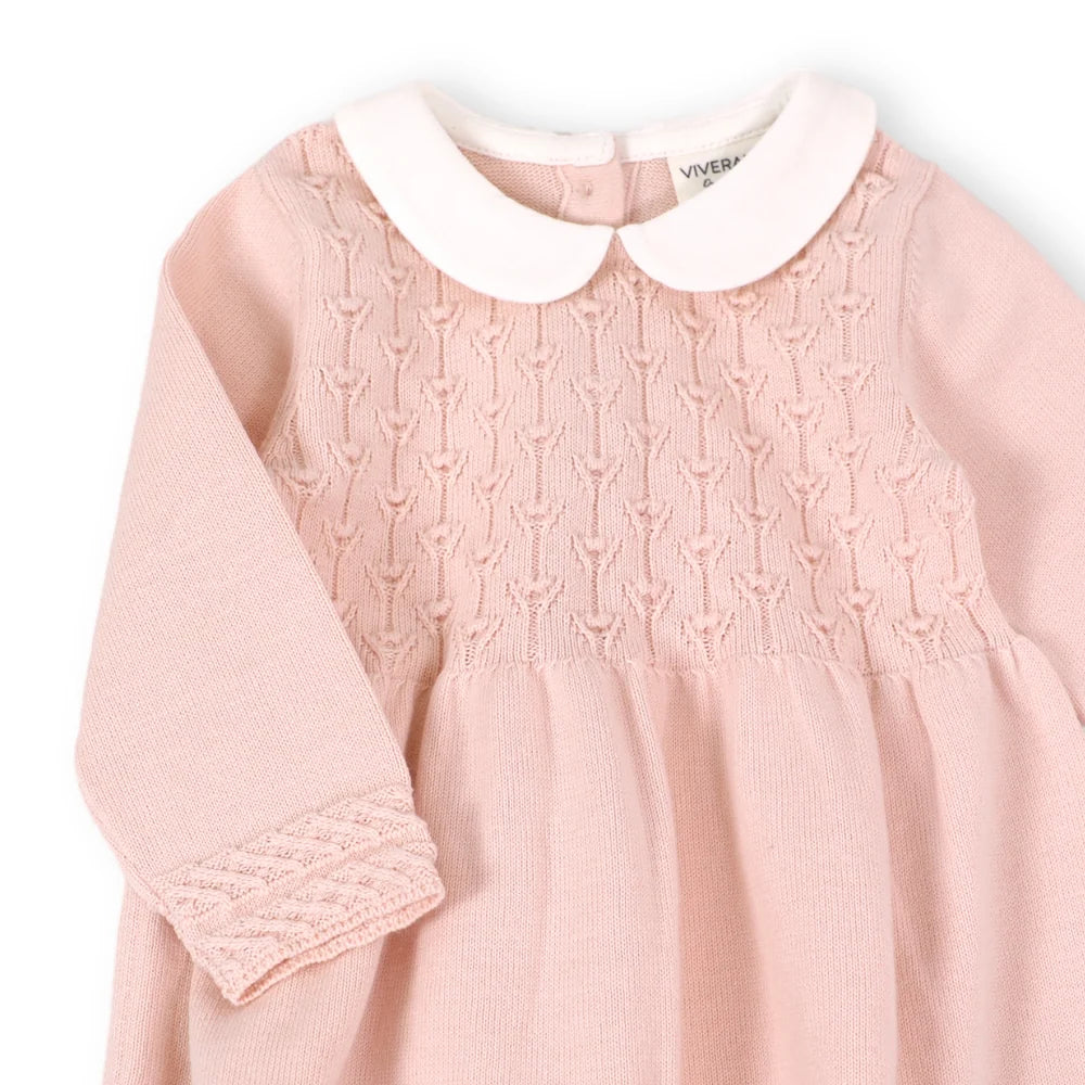 Milan Knit Peter Pan Tulip Sweater Dress