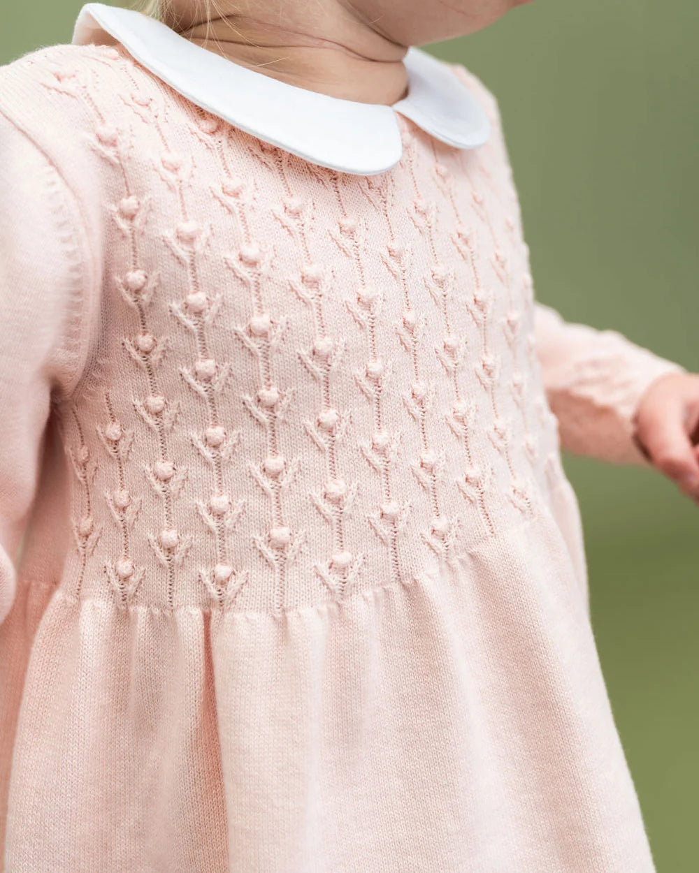 Milan Knit Peter Pan Tulip Sweater Dress
