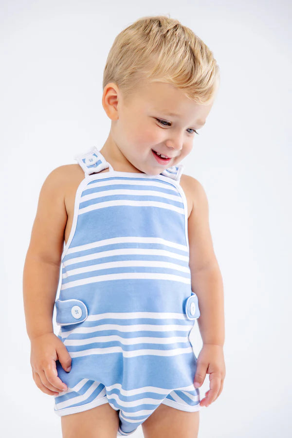 TBBC Skipper Sunsuit Sarasota Sky Saddle Ridge Stripe
