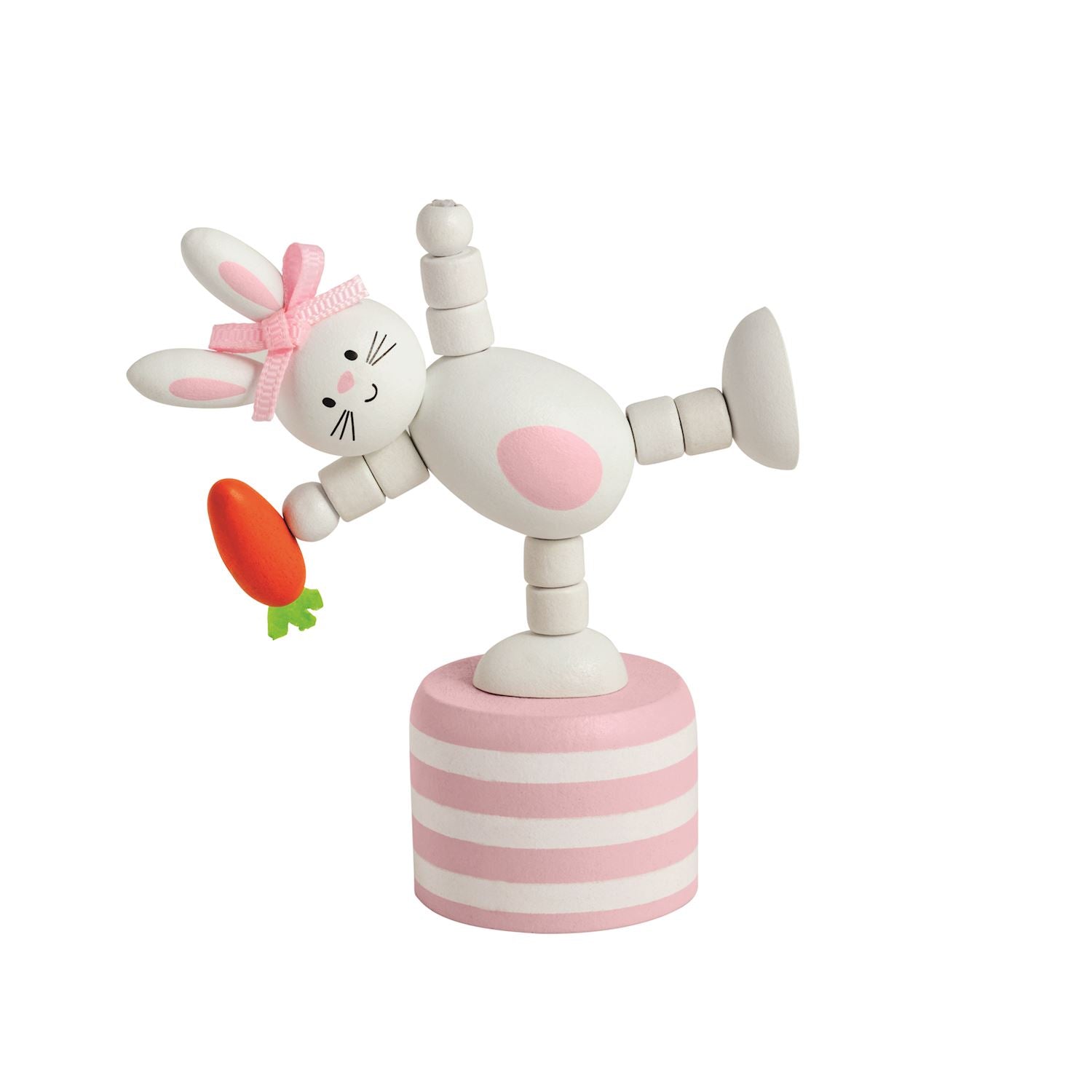 Pink Bunny Collapsing Toy