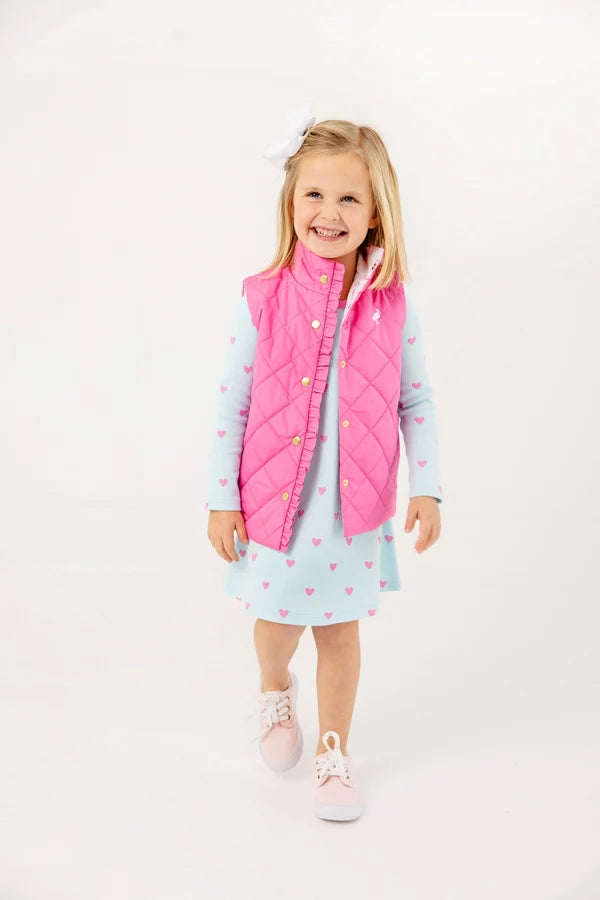 TBBC Long Sleeve Polly Play Dress - Heart Eyes
