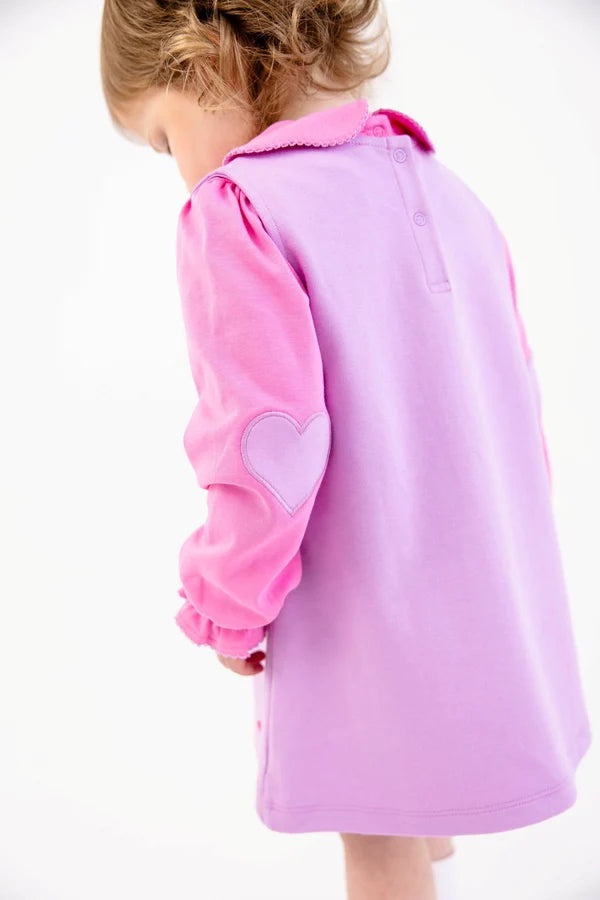 TBBC Blake Button Dress Valley High Violet