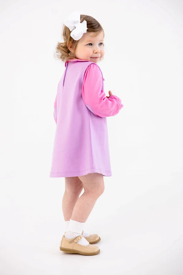 TBBC Blake Button Dress Valley High Violet
