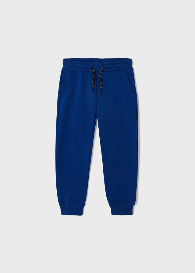 Dark Blue Drawstring Cuffed Sweatpants