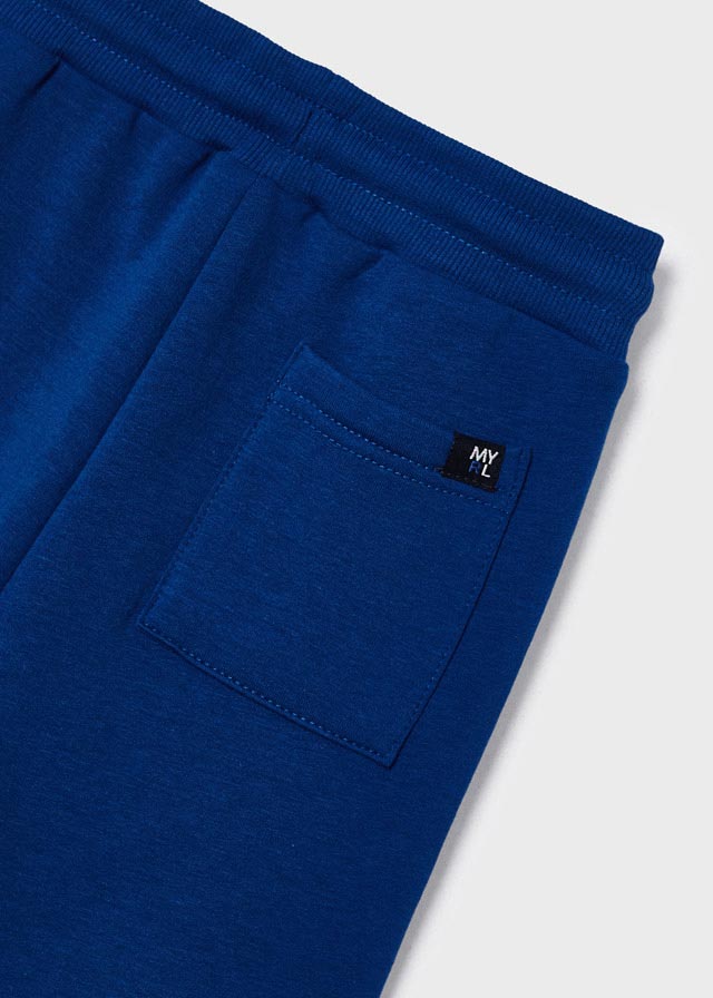 Dark Blue Drawstring Cuffed Sweatpants