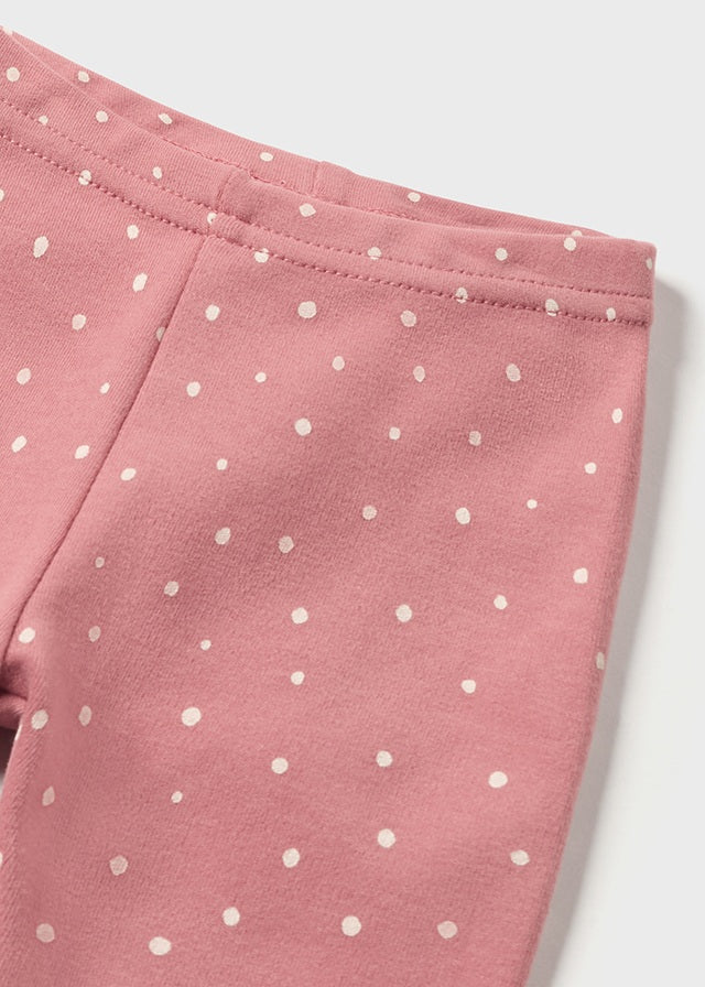 Cream Applique Sweatshirt & Rose Dot Pants