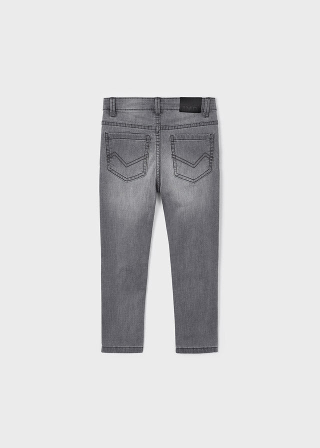 Gray 5-Pocket Jeans