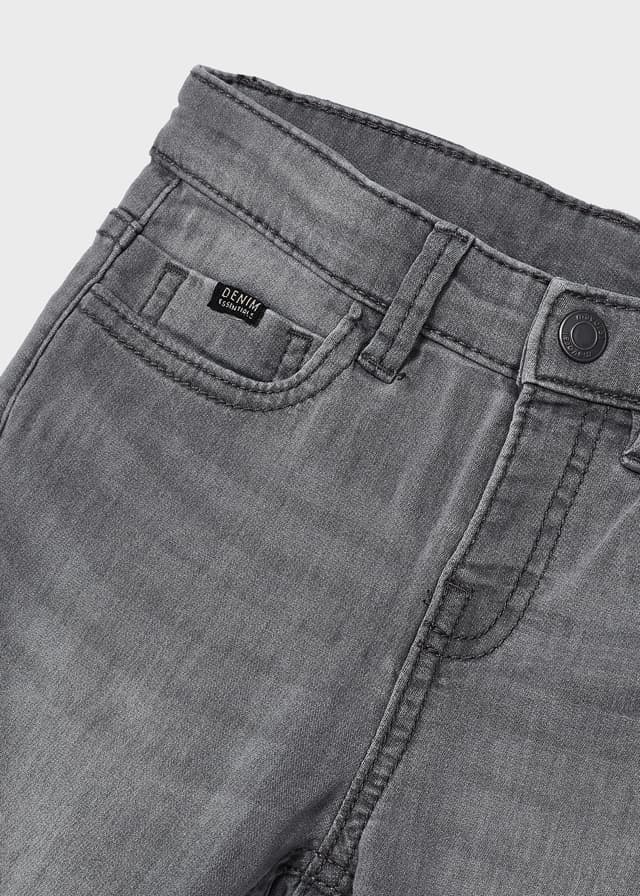 Gray 5-Pocket Jeans