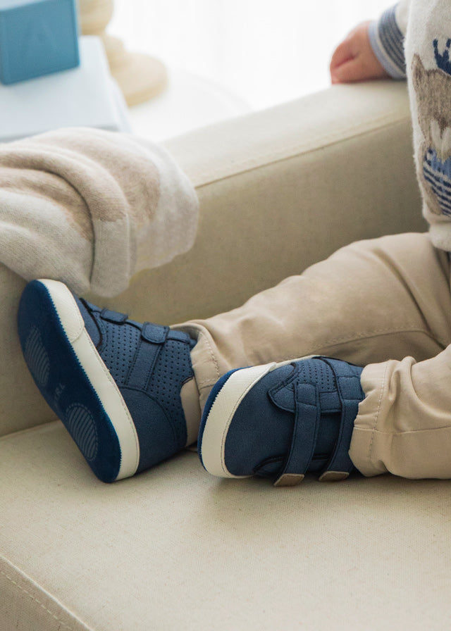 Blue Baby Sneaker w Velcro Straps