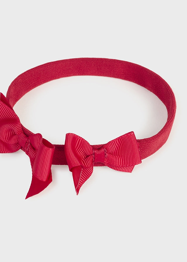 Red Grosgrain Bow Mary Janes & Headband