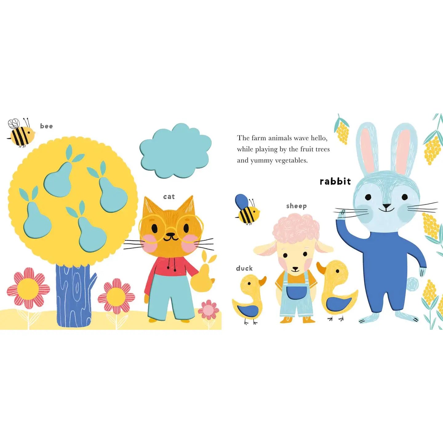 Soft to Touch Words Animals