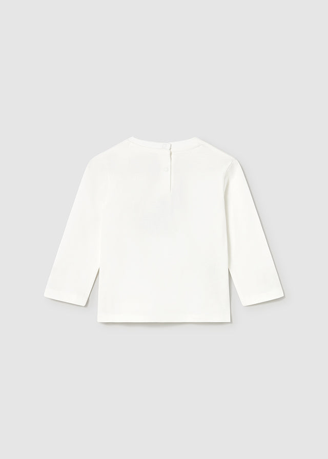 Cars Applique White LS Tee