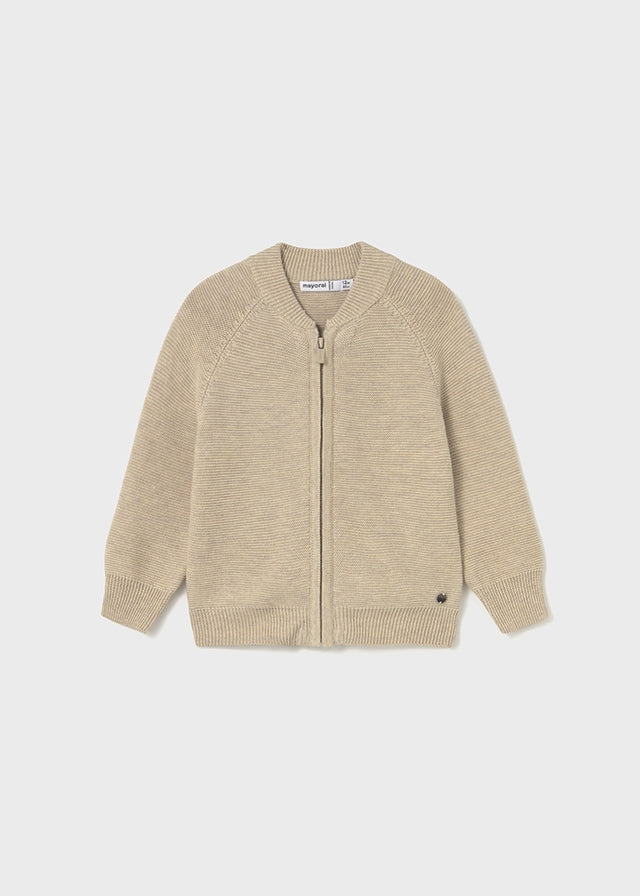 Camel Zip Sweater