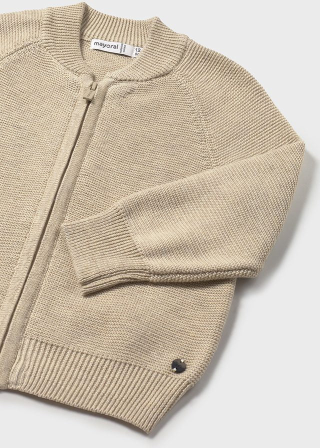 Camel Zip Sweater