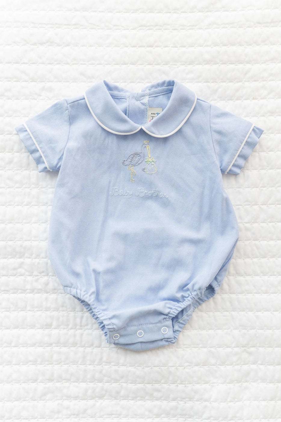 Baby Brother Embroidered Bubble