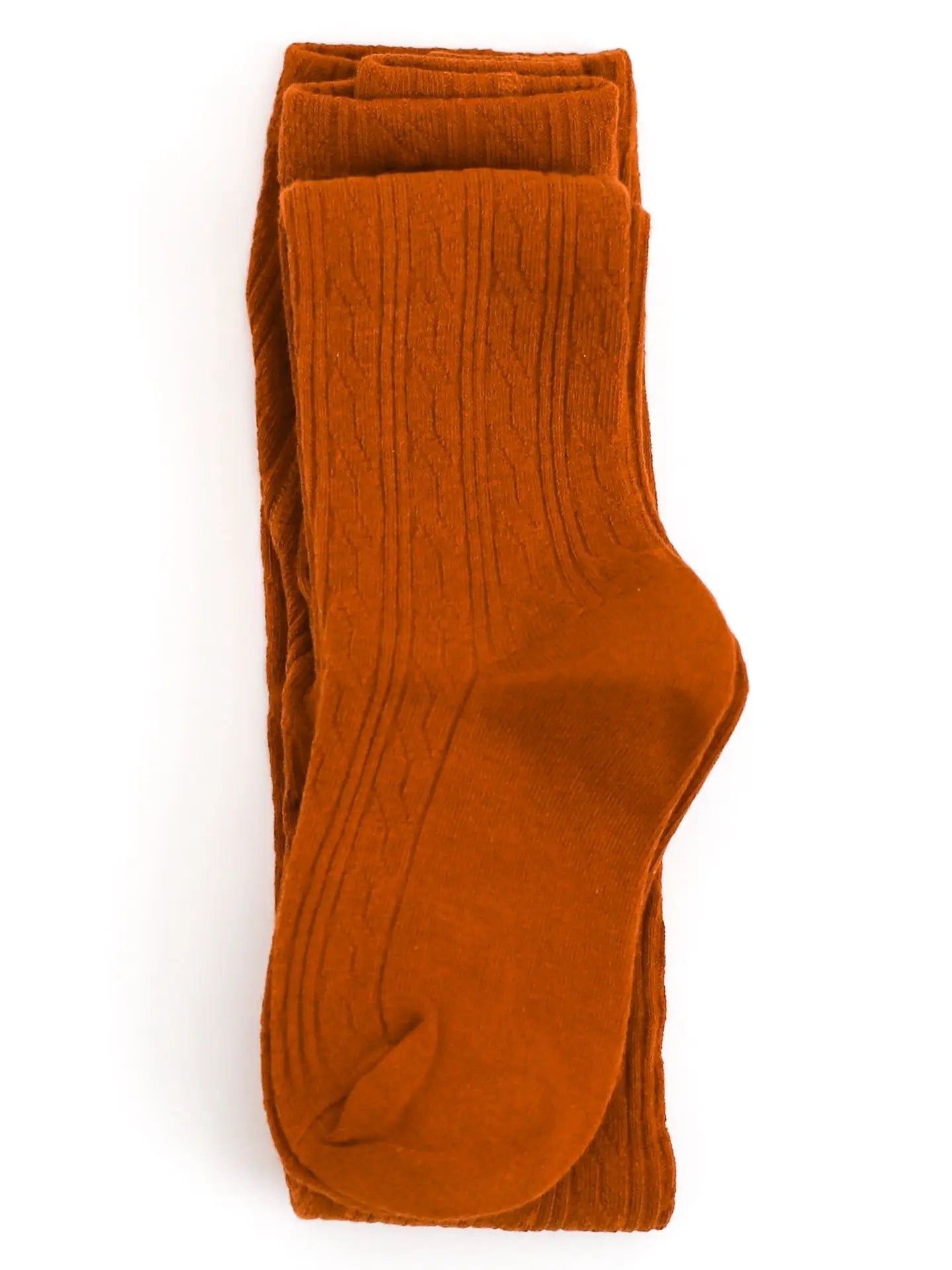 Pumpkin Spice Cable Knit Tights