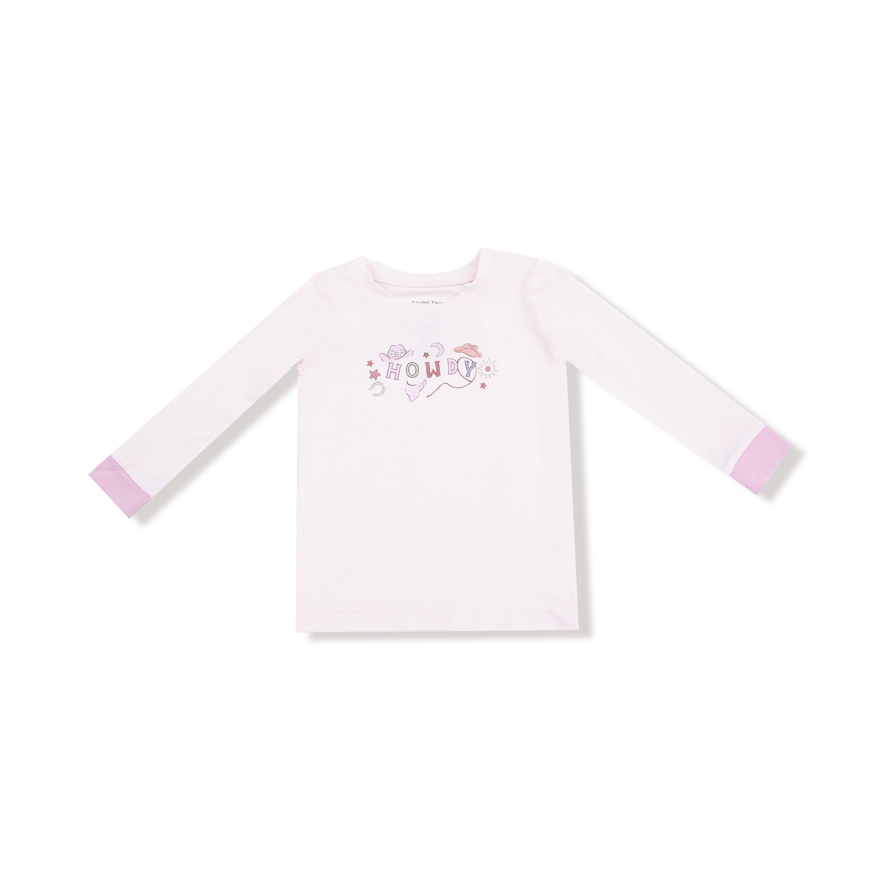 Howdy Pink Cowgirl Dogs LS PJ Set