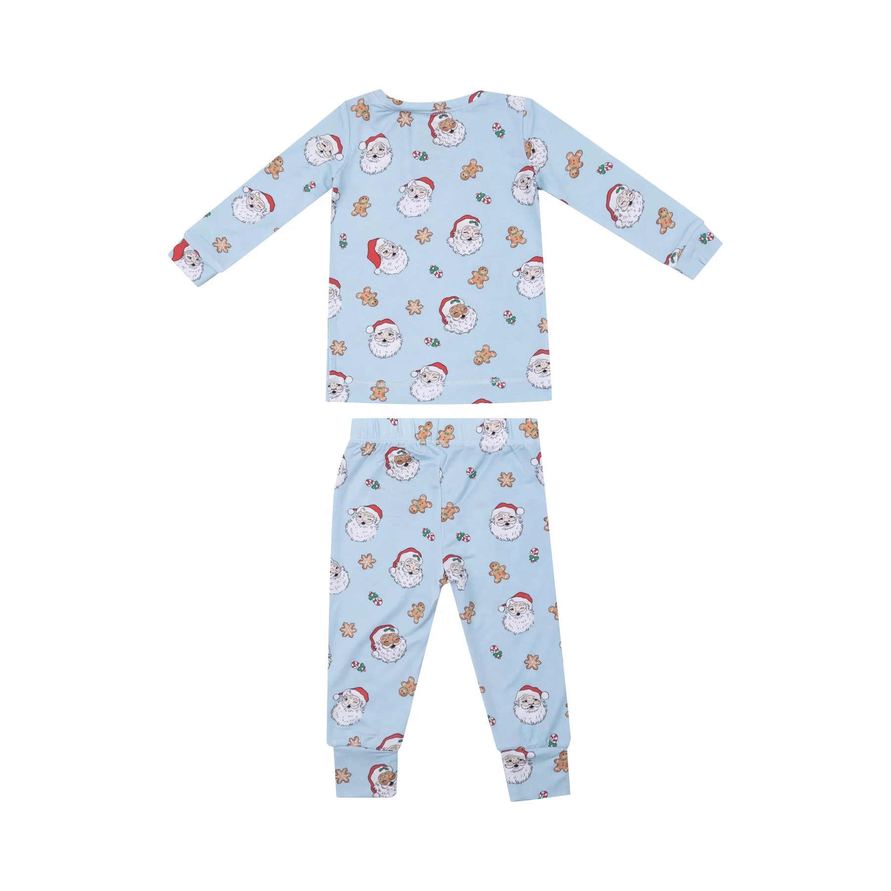 Blue Vintage Santas LS PJ Set