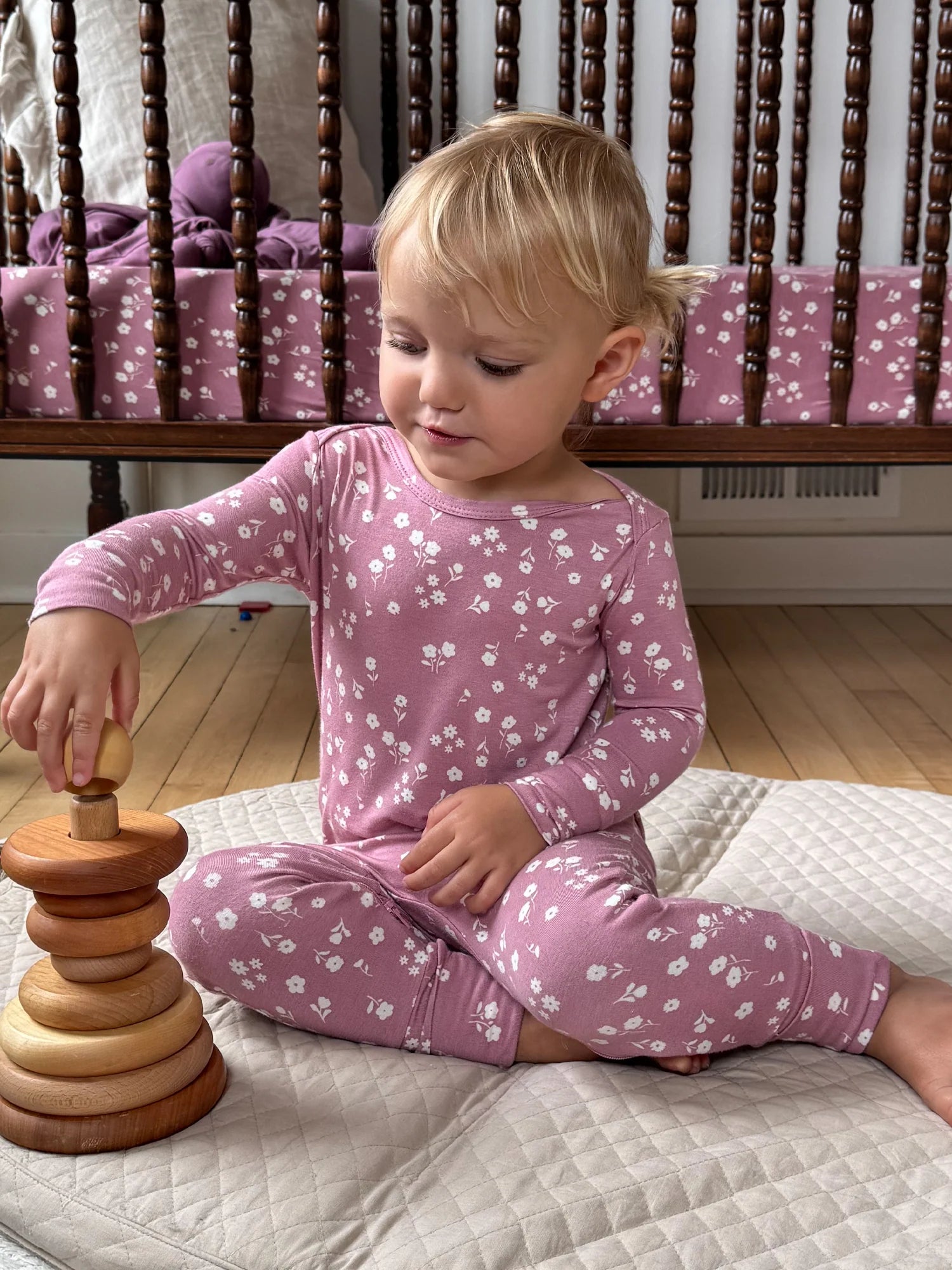 Rosie Mini Floral Convertible Romper Footie