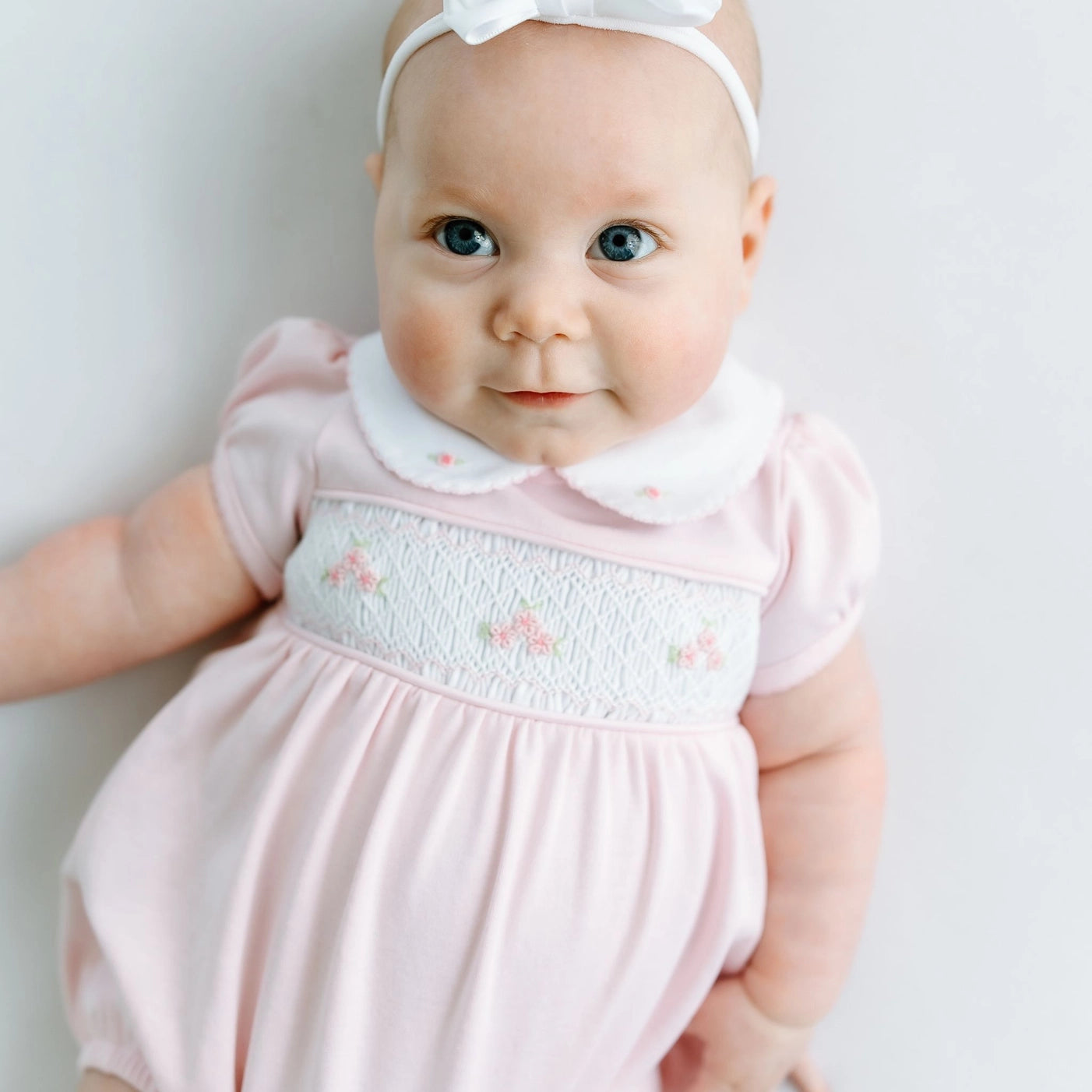 Willow's Classics Smocked Bubble - Pink