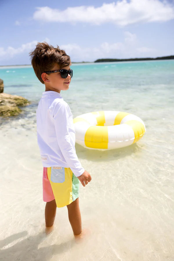 TBBC Walker's Wave Spotter Swim Shirt - Worth Ave White