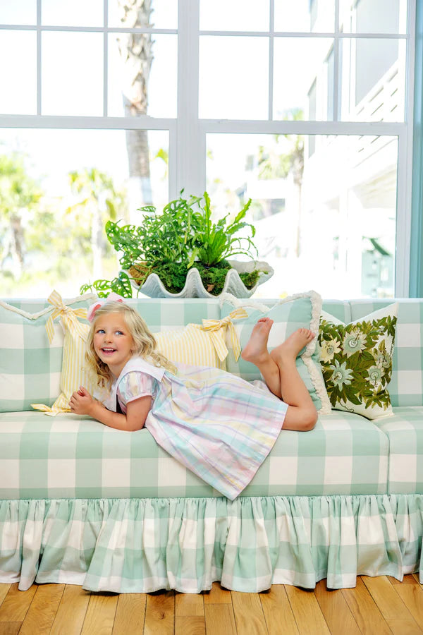 TBBC Stewart's Square Collar Dress Brunch Plate Plaid