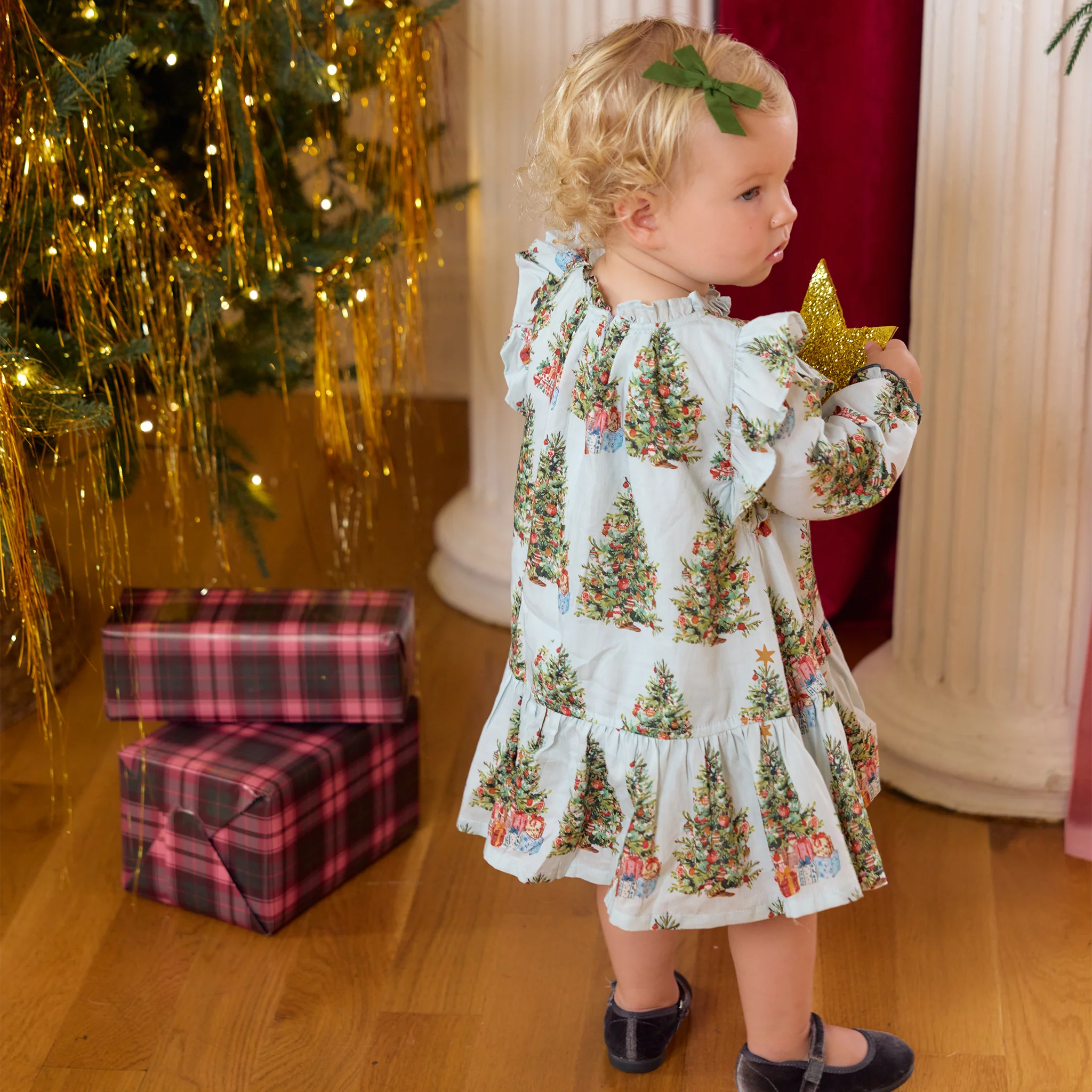 Trees and Presents Harper Dress Set