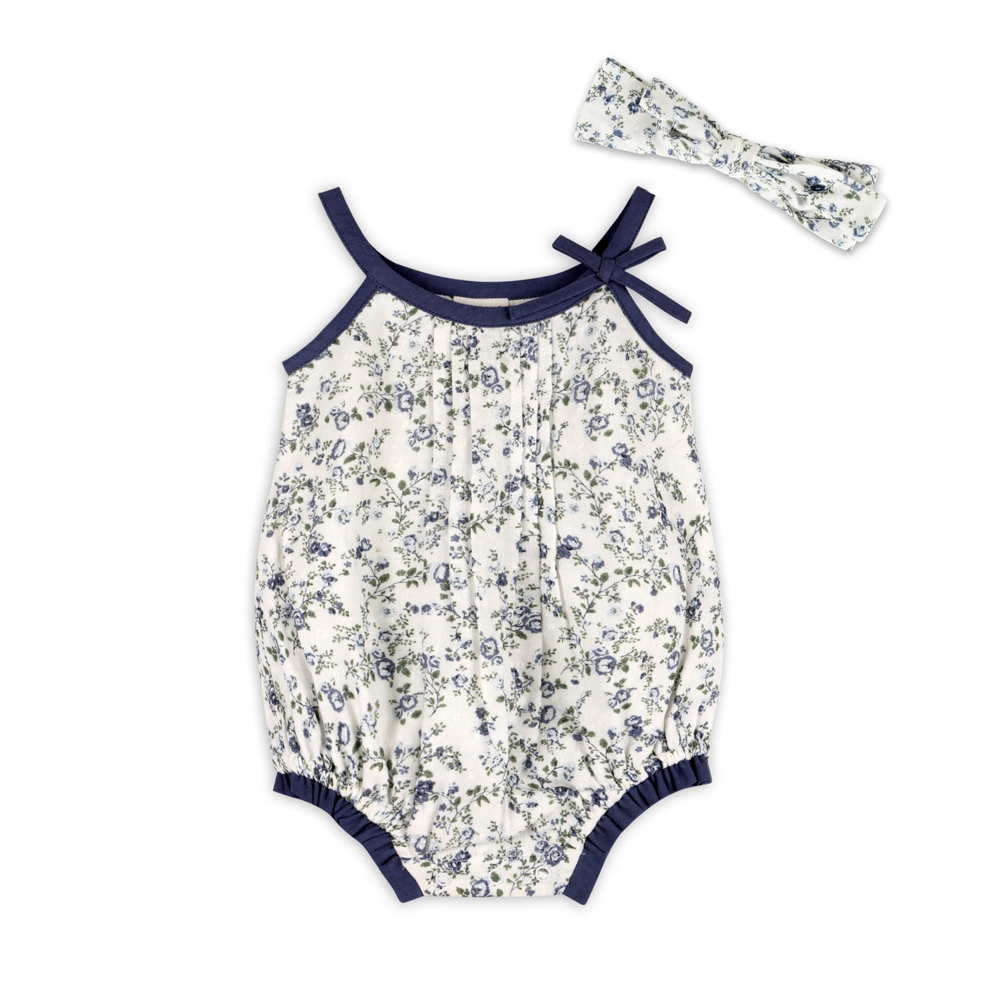 Gia Floral Muslin Baby Romper