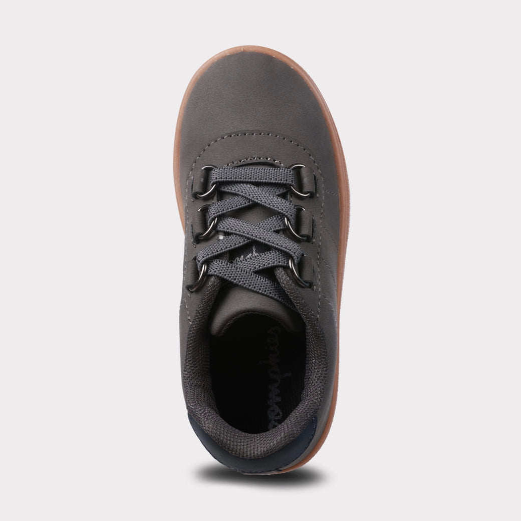 Wyatt Charcoal Boys Slip-On Shoe