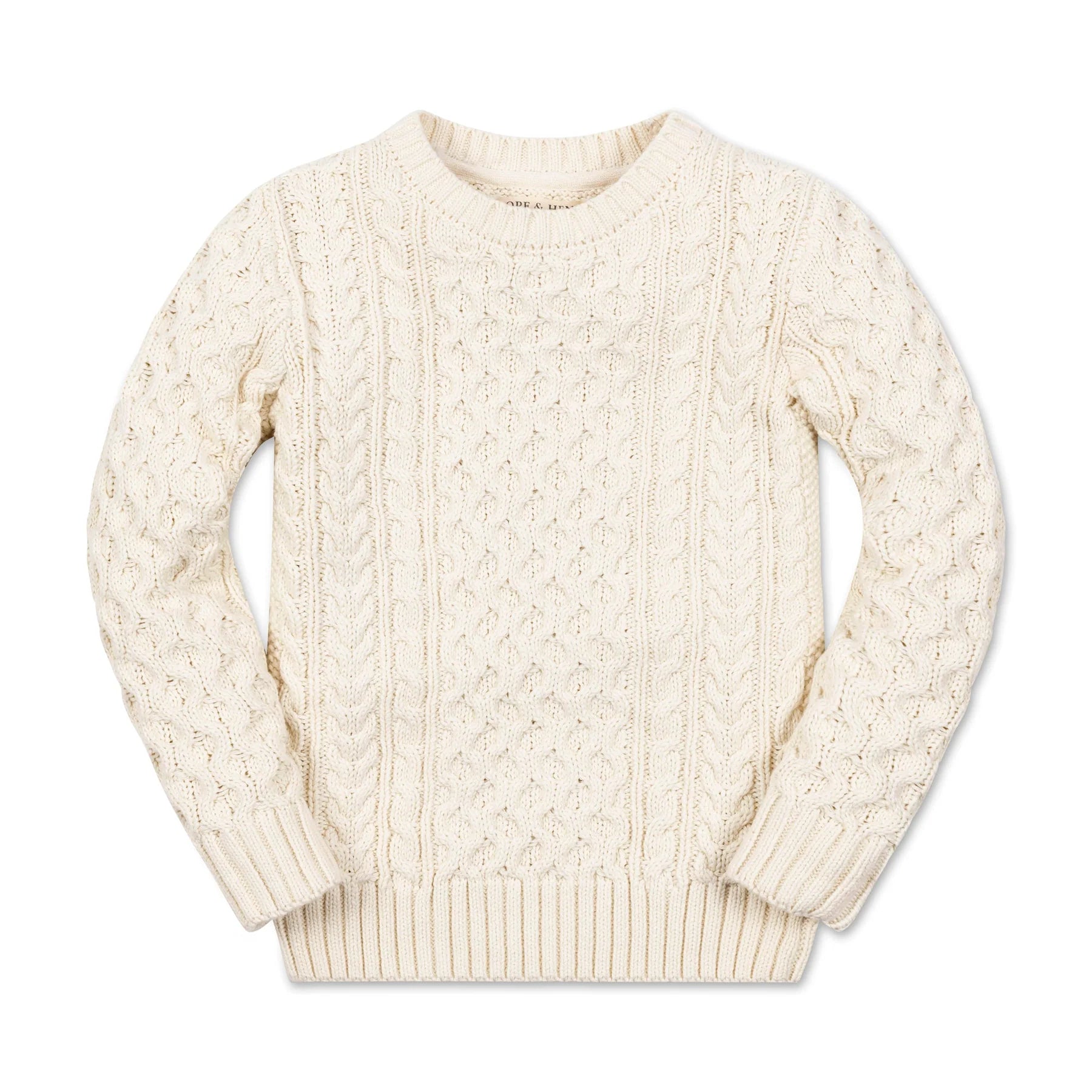 Ivory Organic Fisherman Sweater