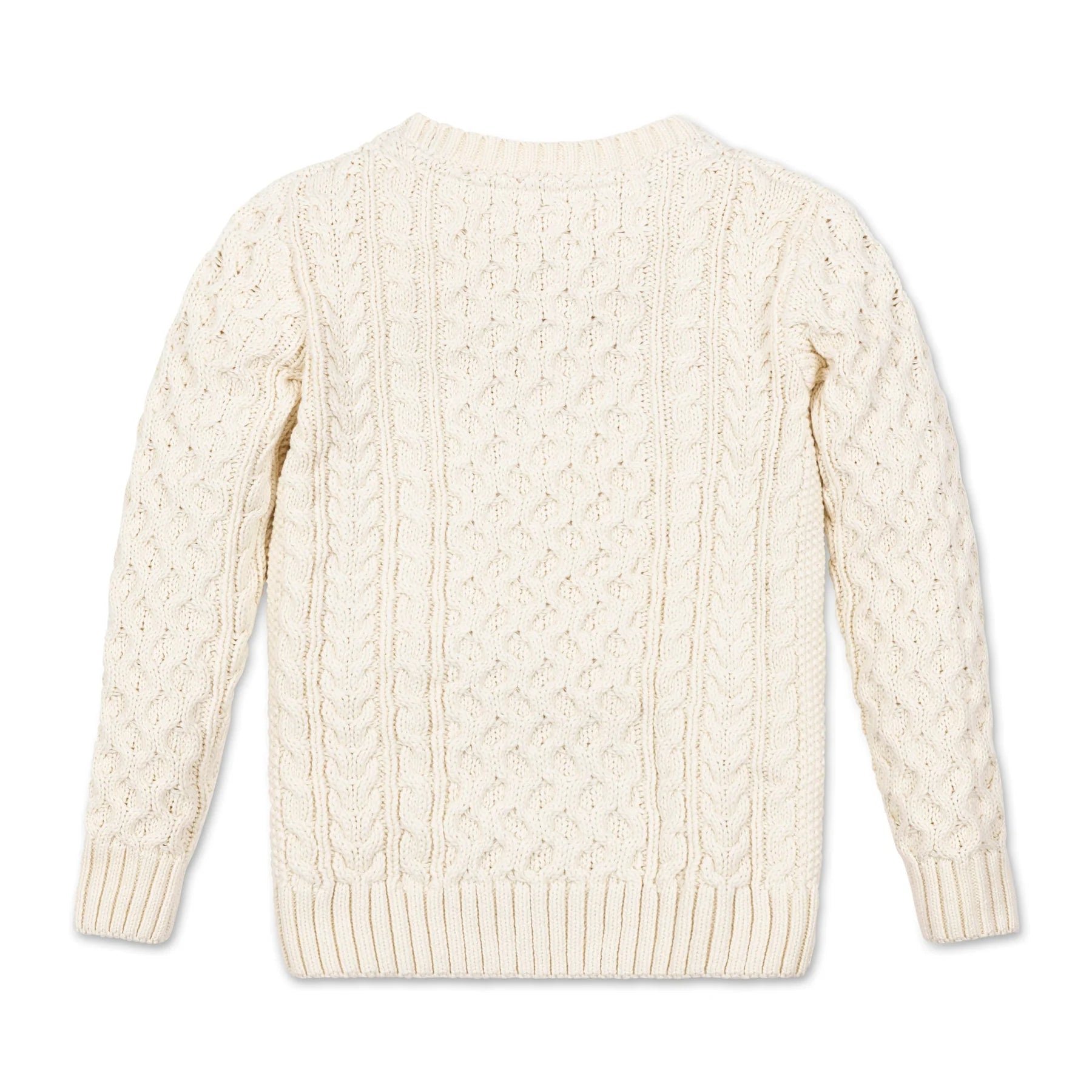 Ivory Organic Fisherman Sweater