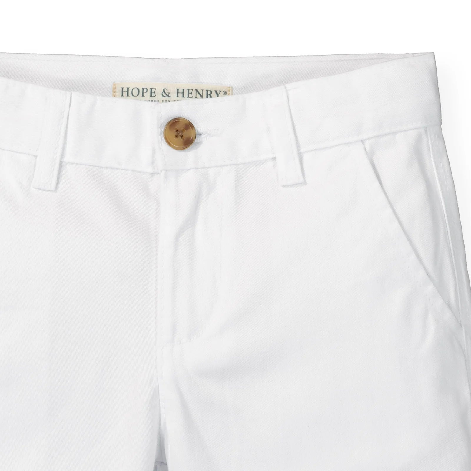 White Chino Short