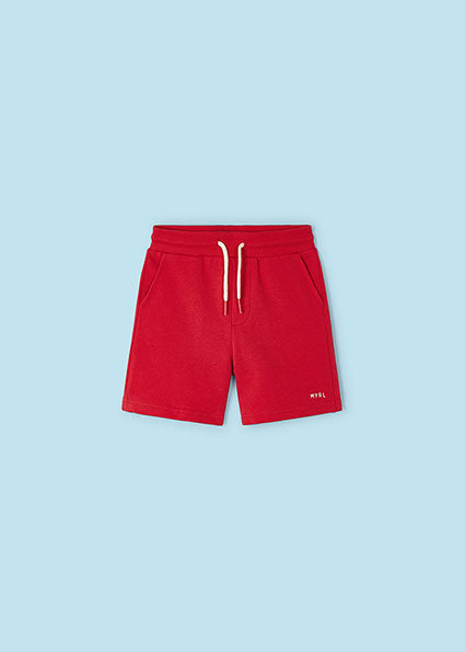 Watermelon Red Sweat Shorts w Drawstring
