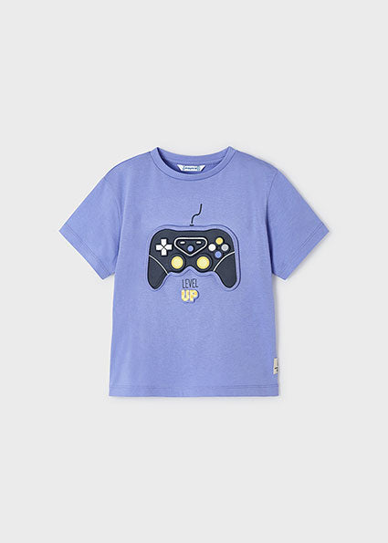 Level Up Lilac Blue Gaming Tee