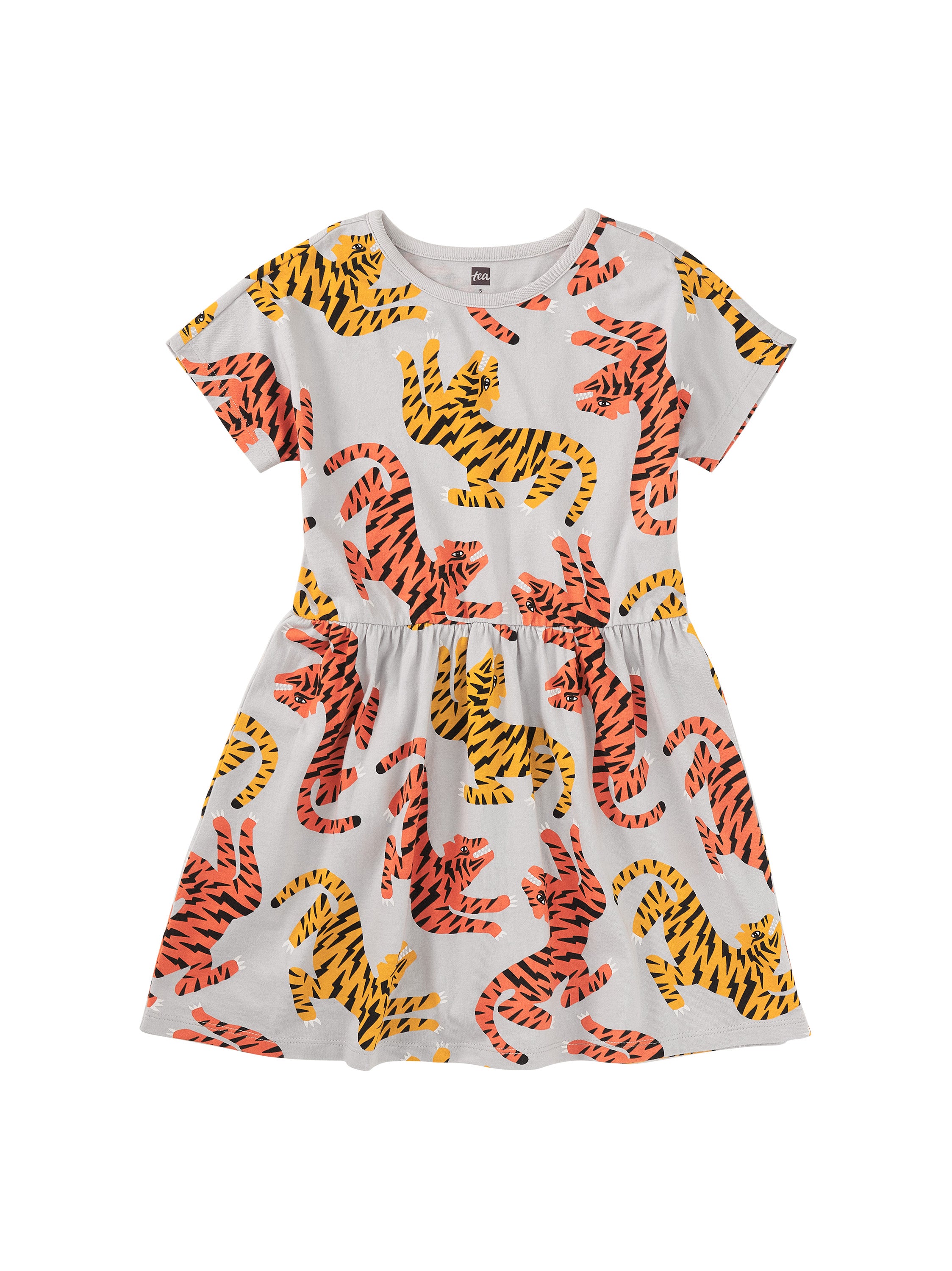 Lightning Tigers SS Twirl Dress