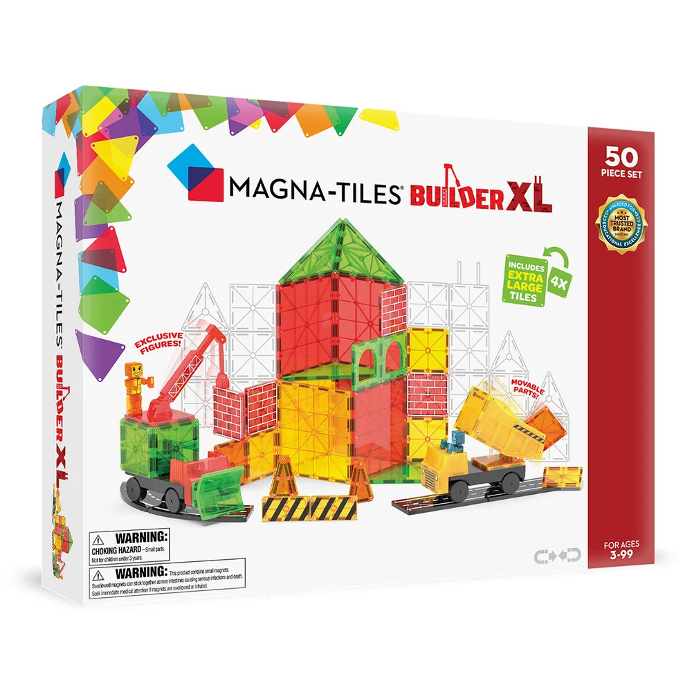 Magna-Tiles Builder XL 50-Piece Set