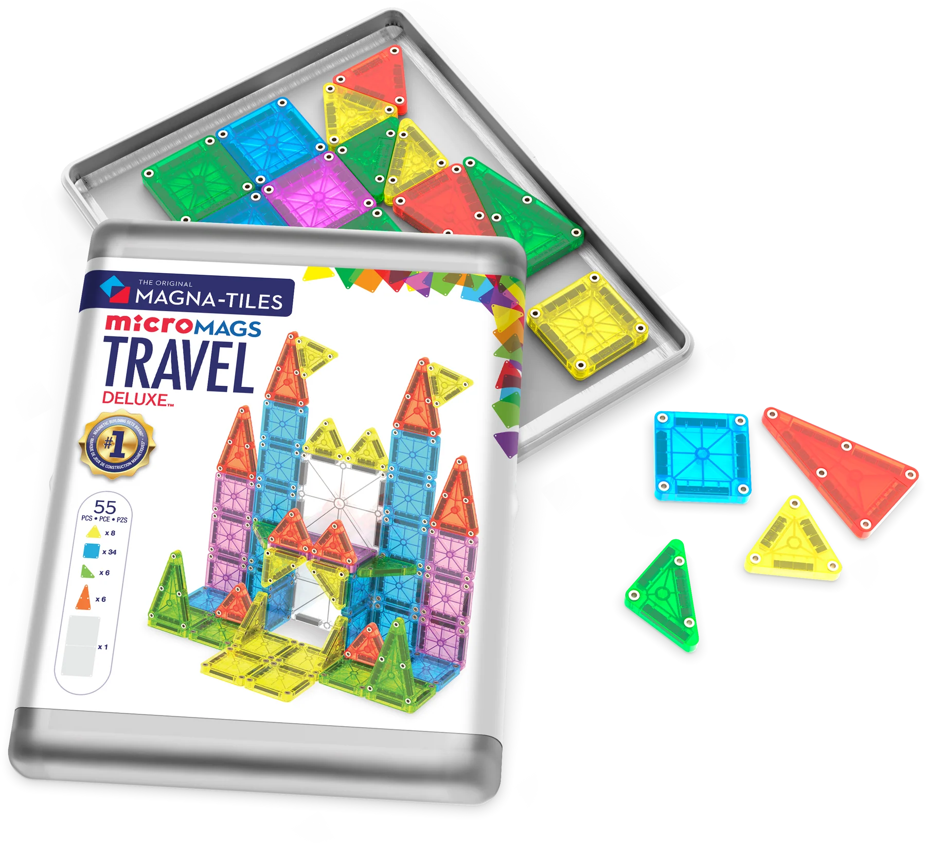 Magna-Tiles Travel Set Deluxe 55pc Set