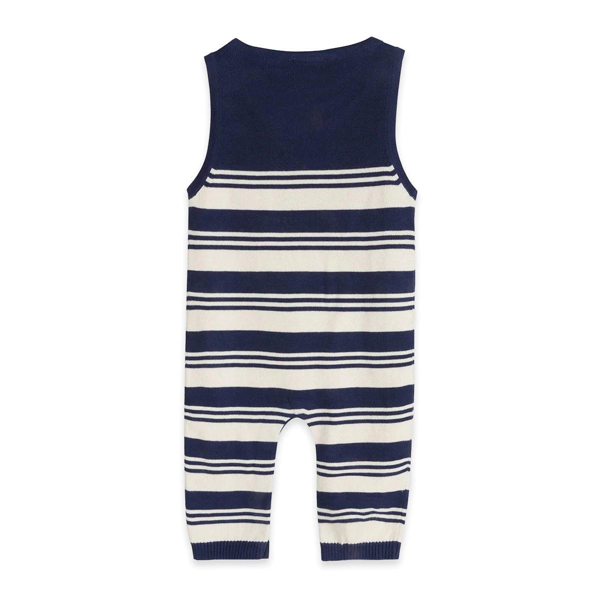 Navy Bear Pocket Overall Set