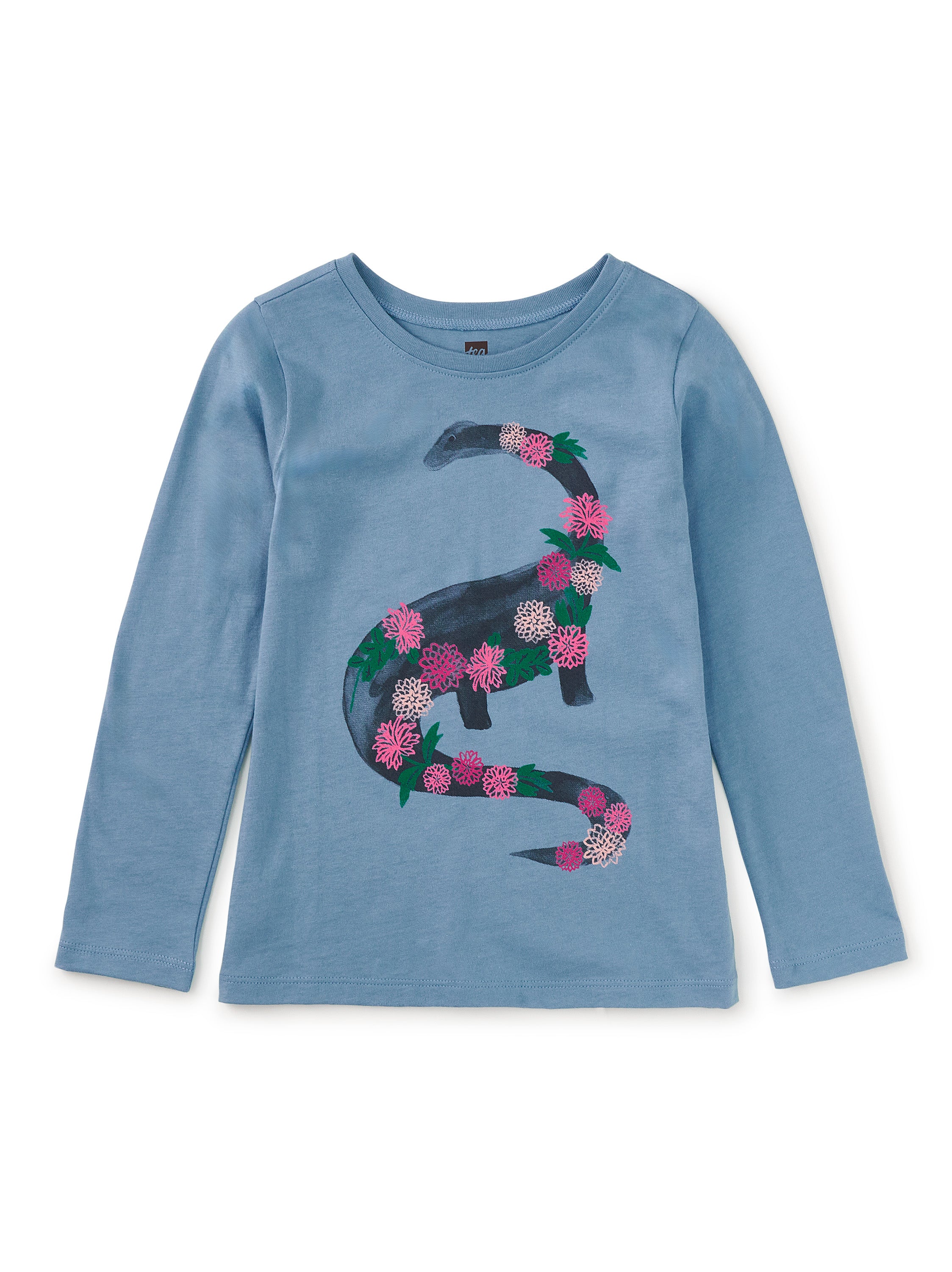 Blue Tide Dino Bouquet LS Graphic Tee